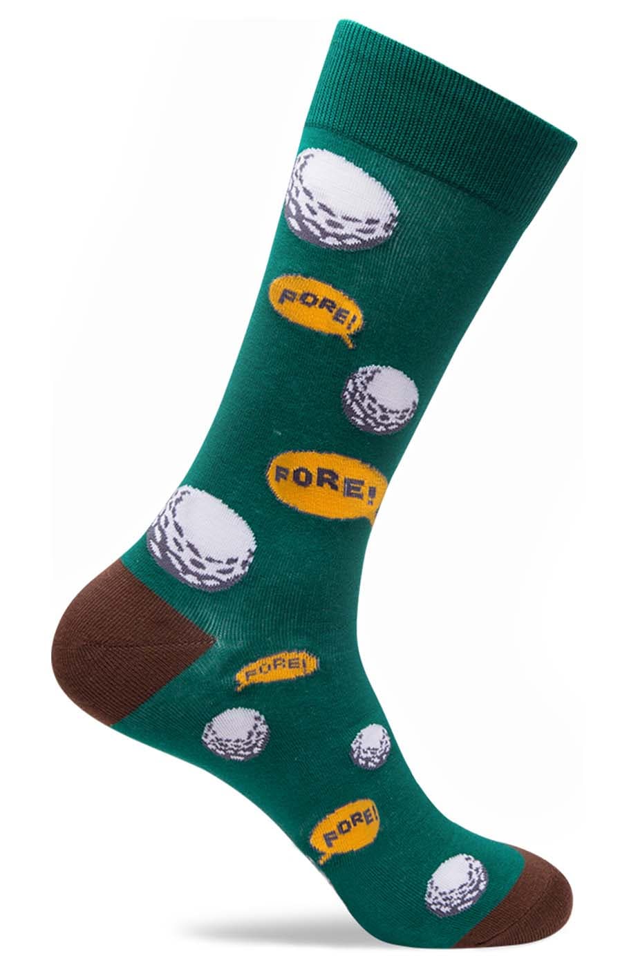 Mens Golf Motif Dress Socks