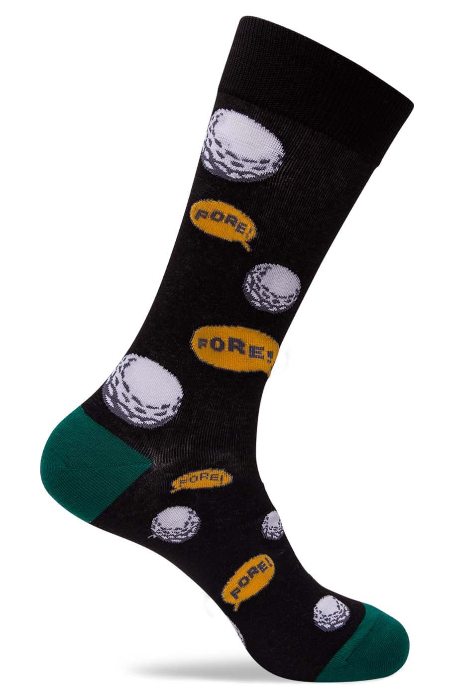 Mens Golf Motif Dress Socks