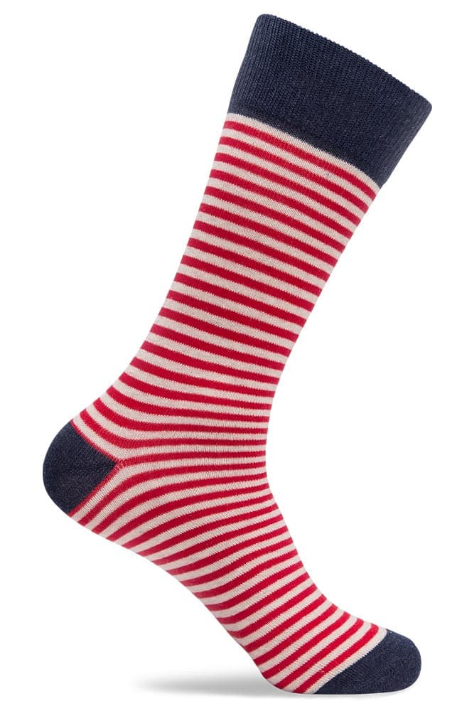 Mens Fun Mini Stripe Dress Socks