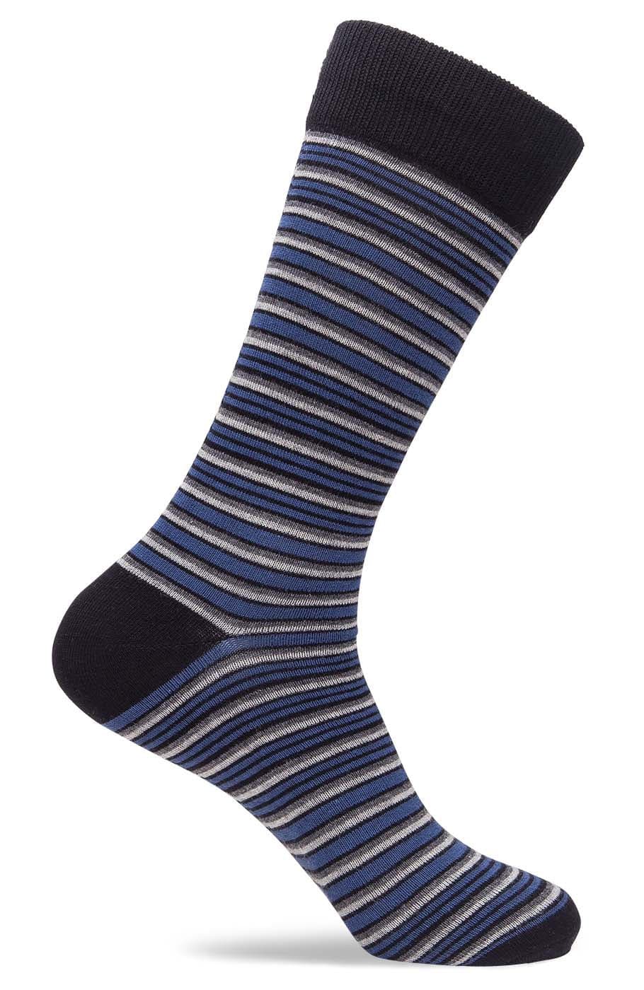 Mens Fun Mini Stripe Dress Socks
