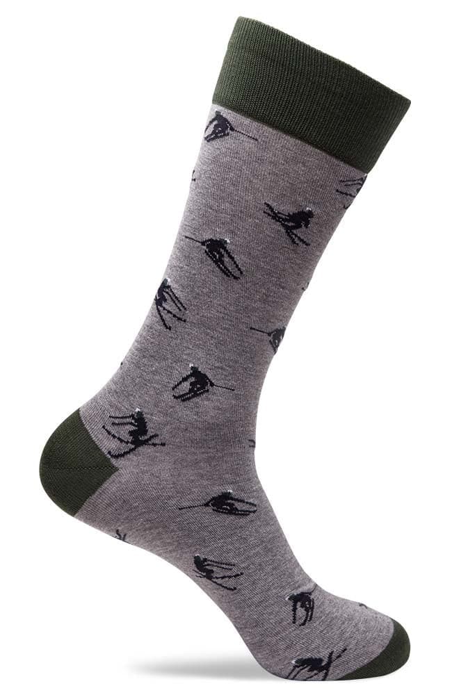 Mens Resort Skier Patterned Socks