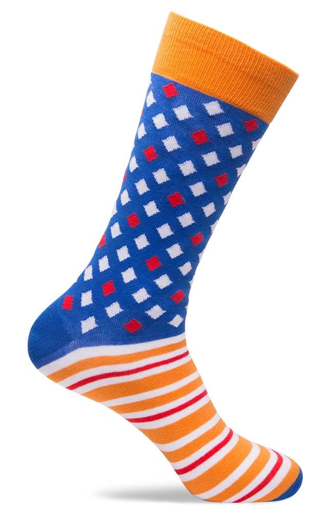 Mens Stripe & Diamond Socks