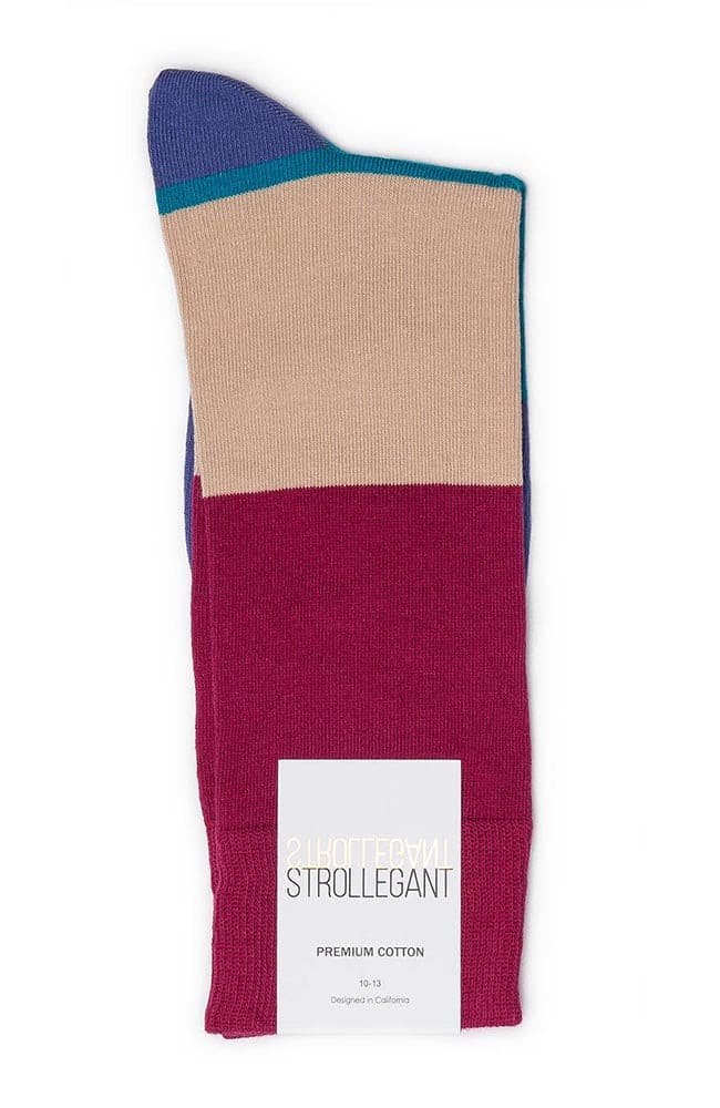 Strollegant Block Striped Socks