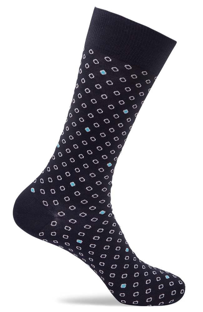 Mens Open Polka Dot Socks