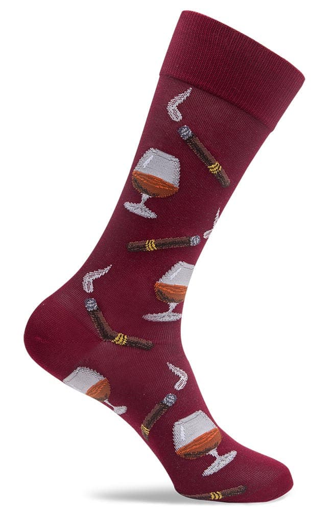 Mens Cognac Cigar Socks