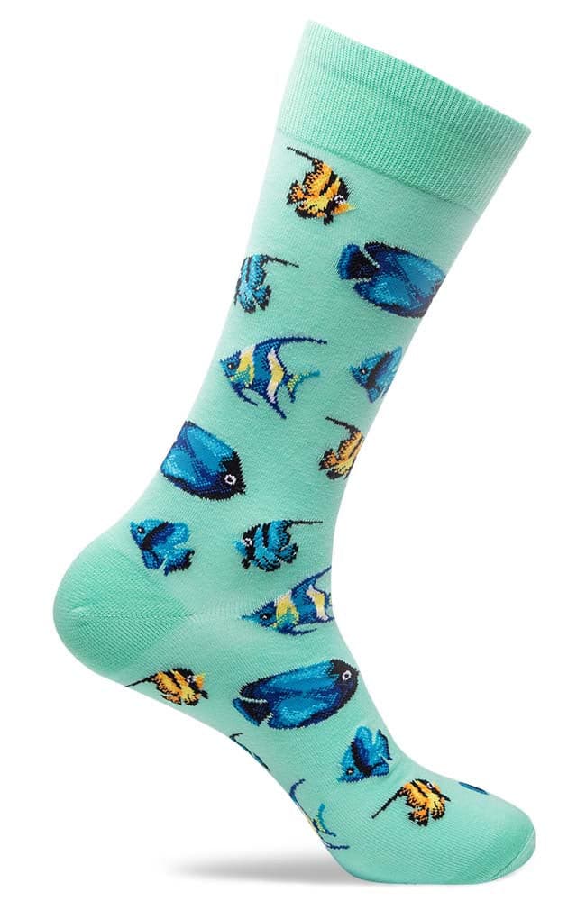 Mens Coral Reef Patterned Socks