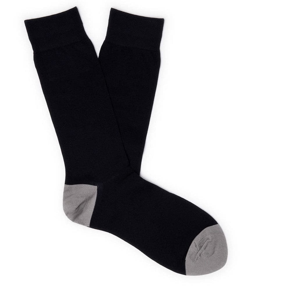 Mercerized Cotton Blend Dress Socks