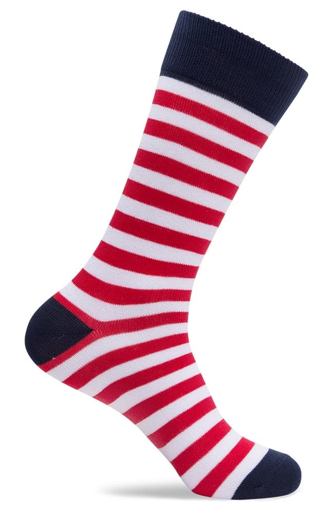Mens Fun Stripe Dress Socks