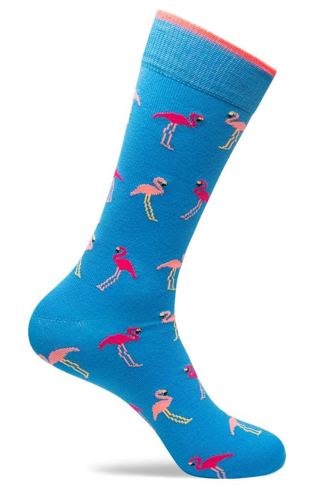 Mens Flamingo Patterned Socks