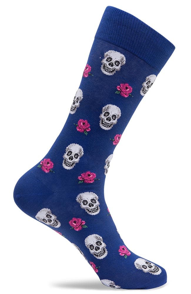 Mens Skull & Rose Socks