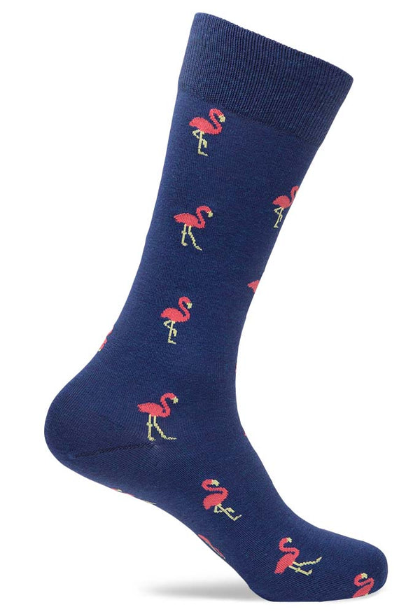 Mens Flamingo Patterned Socks