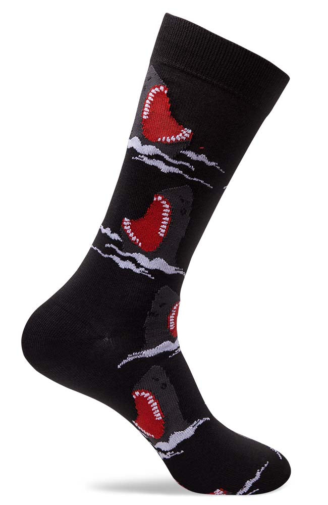 Mens Snapping Shark Patterned Socks