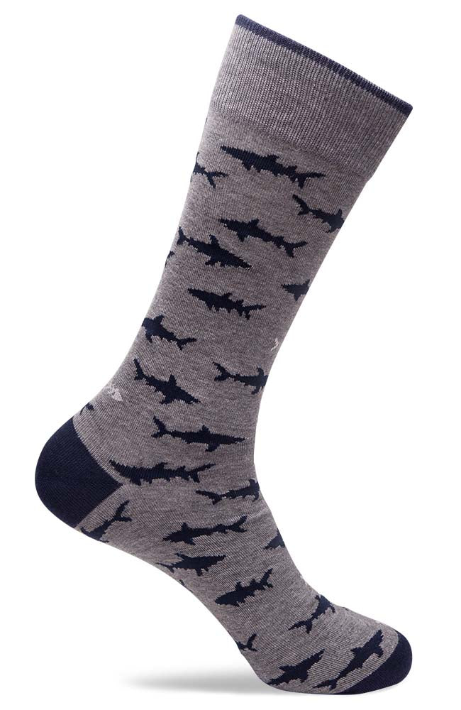 Mens Shark Patterned Socks