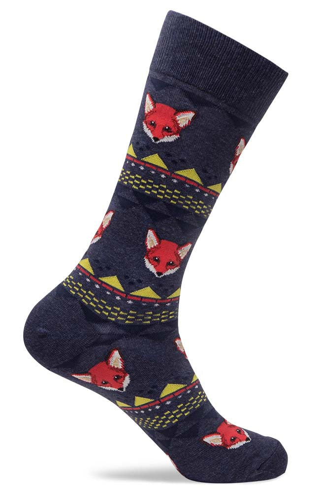 Mens Fox Novelty Socks