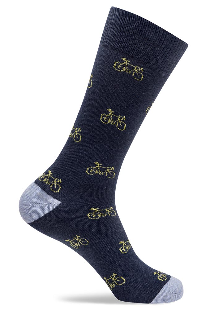 Mens Bike Pattern Socks