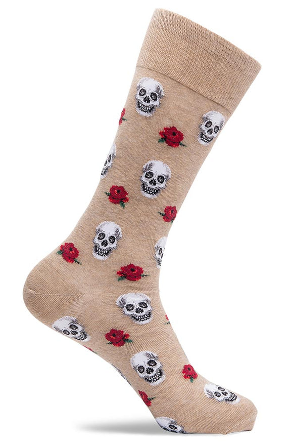 Mens Skull & Rose Socks