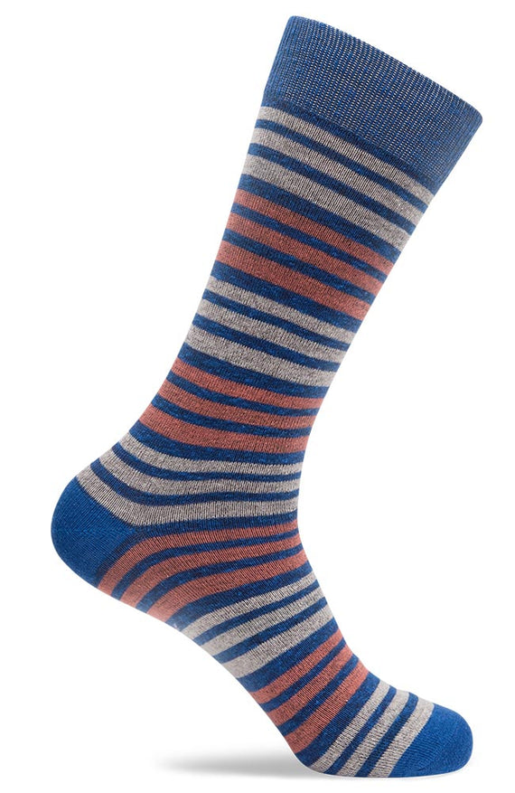 Mens Mini-Block Stripe Socks
