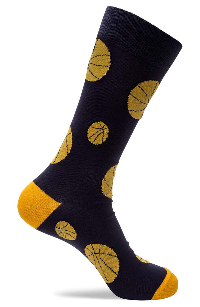 Mens Basketball Novelty Dress Socks