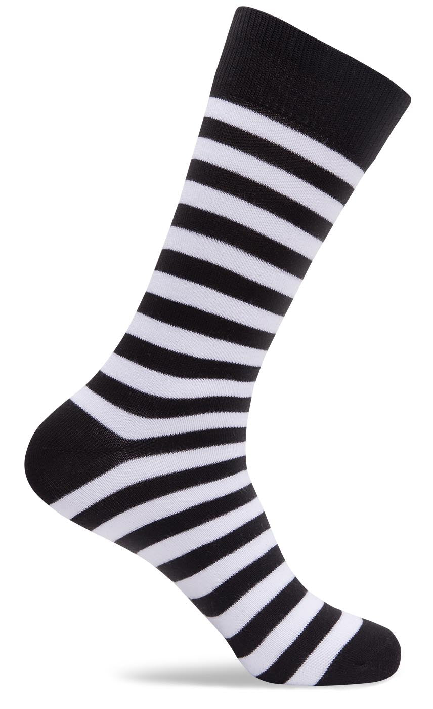 Mens Fun Stripe Dress Socks